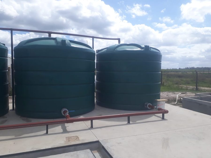 Tanques de reserva de agua instalados